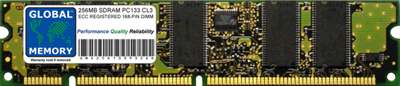 256MB SDRAM PC133 133MHz 168-PIN ECC REGISTERED DIMM MEMORY RAM FOR COMPAQ SERVERS/WORKSTATIONS